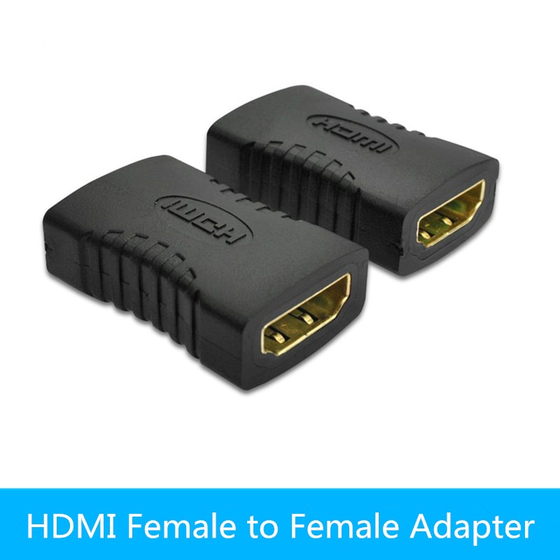 3 stks/partij Zwart HDMI Vrouwelijke naar HDMI Female Connector Extender HDMI Kabel Cord Extension Adapter Converter 1080 P