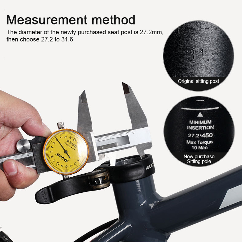 Fiets Zadelpen Adapter Buis Adapter Shim 22.2/25.4/27.2/31.6/33.9Mm 25.4/27.2/28.6/30.4/30.8/31.6/33.9/34.9Mm Voor Mtb