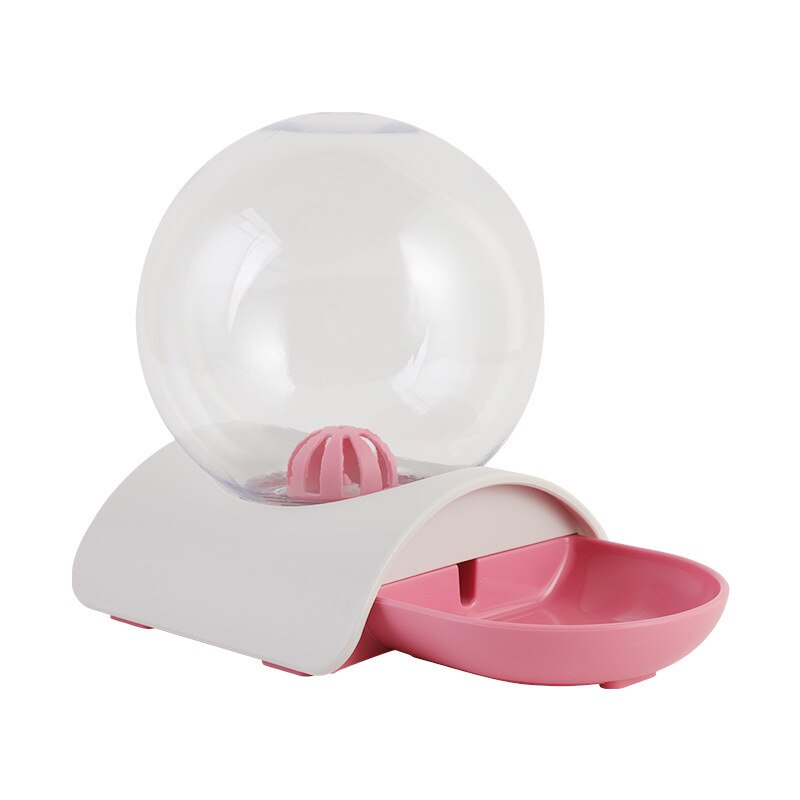 Fontaine à bulles automatique 2,8 l pour chat, bol à boire pour animaux de compagnie, grand abreuvoir pour chat, sans électricité: Rose
