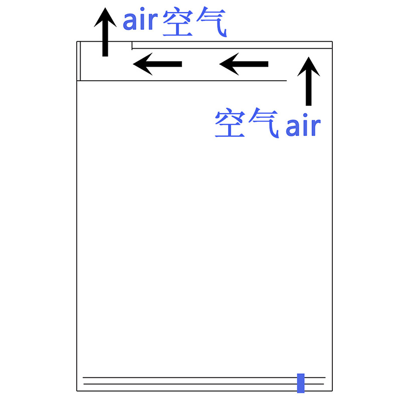 Sac pliable hermétique à Compression manuelle | Sac plastique à rouler sous-vide pour gagner de l'espace