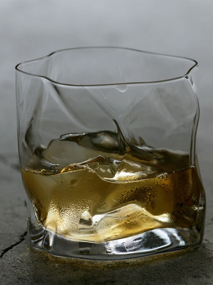 Chamvin edo skjære kopp japansk whisky glass vin cocktailglass krølle sammen papir bar stein kopp med tre eske skudd glass sett