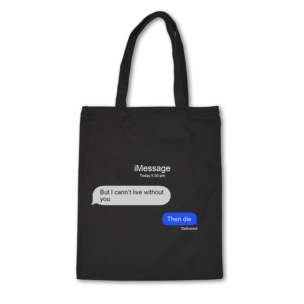 Drôle d'être un homme gentil imprimer dames sacs à main toile sac fourre-tout coton Shopping femmes Eco réutilisable épaule Shopper sacs lettre