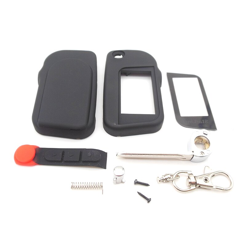 A93 Ongecensureerd case met glas voor Starline A93 A63 ongesneden blade fob case cover A93 vouwen auto flip afstandsbediening