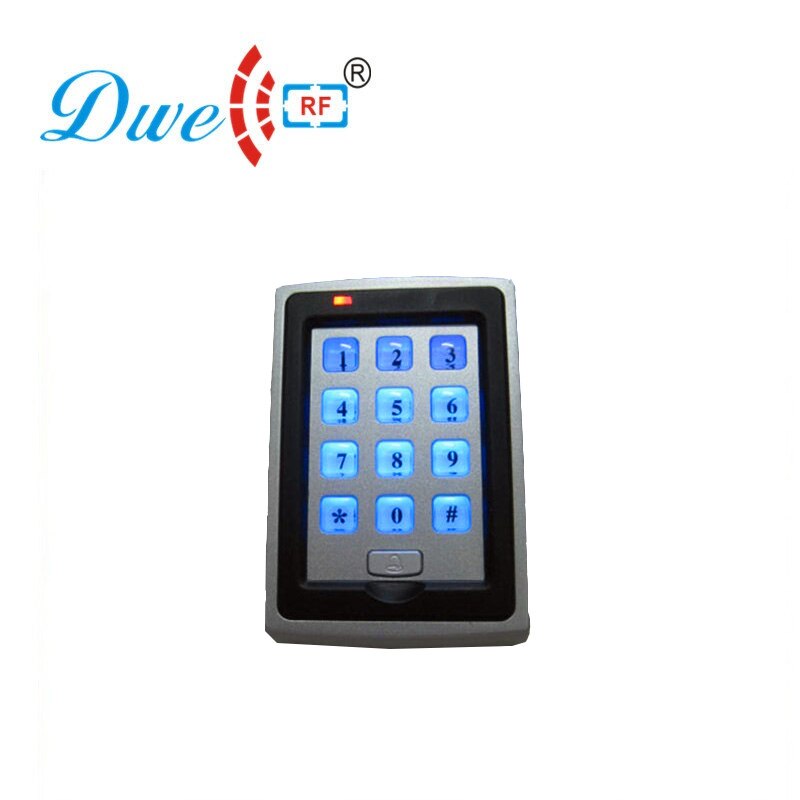 Dwe cc rf-toegangscontrole rfid-lezer met kort bereik en weigand 26/34- bits toetsenbord met achtergrondverlichting