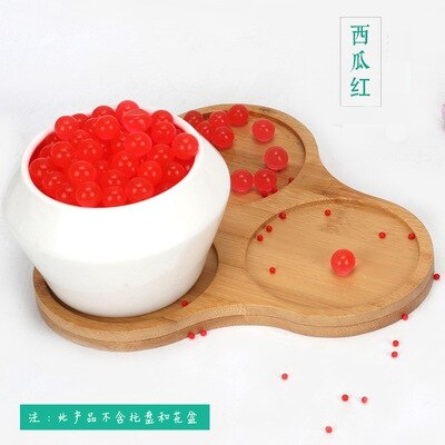 Planta púrpura bonsái suelo, 100 Uds planta de cristal flor barro de jalea cuentas de agua para plantas perlas jarrón suelo bolas de Gel Juguetes: 3-160pcs-1.2cm