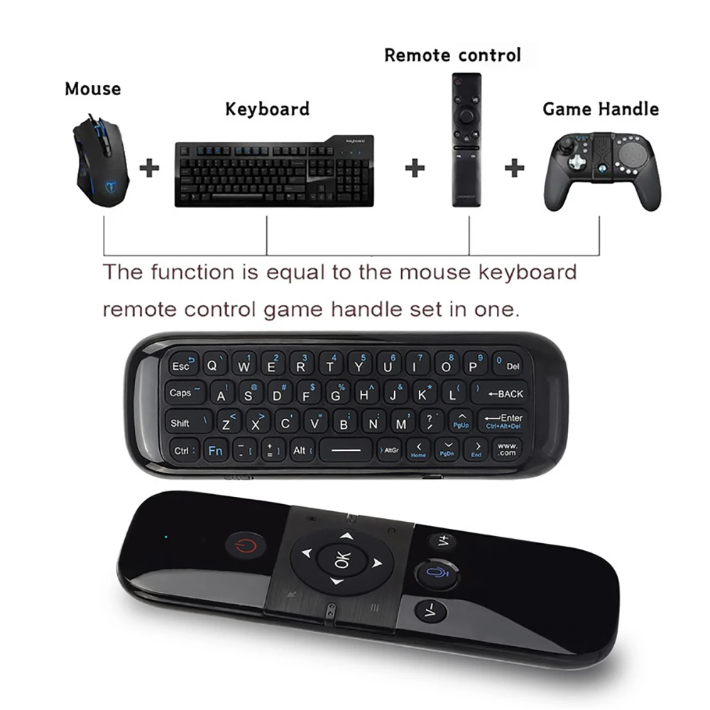 Bezprzewodowa mysz Air Voice Mouse 2 w 1 2.4G Bluetooth Mini klawiatura Akumulatorowy pilot zdalnego sterowania IR do Smart TV Android TV Box