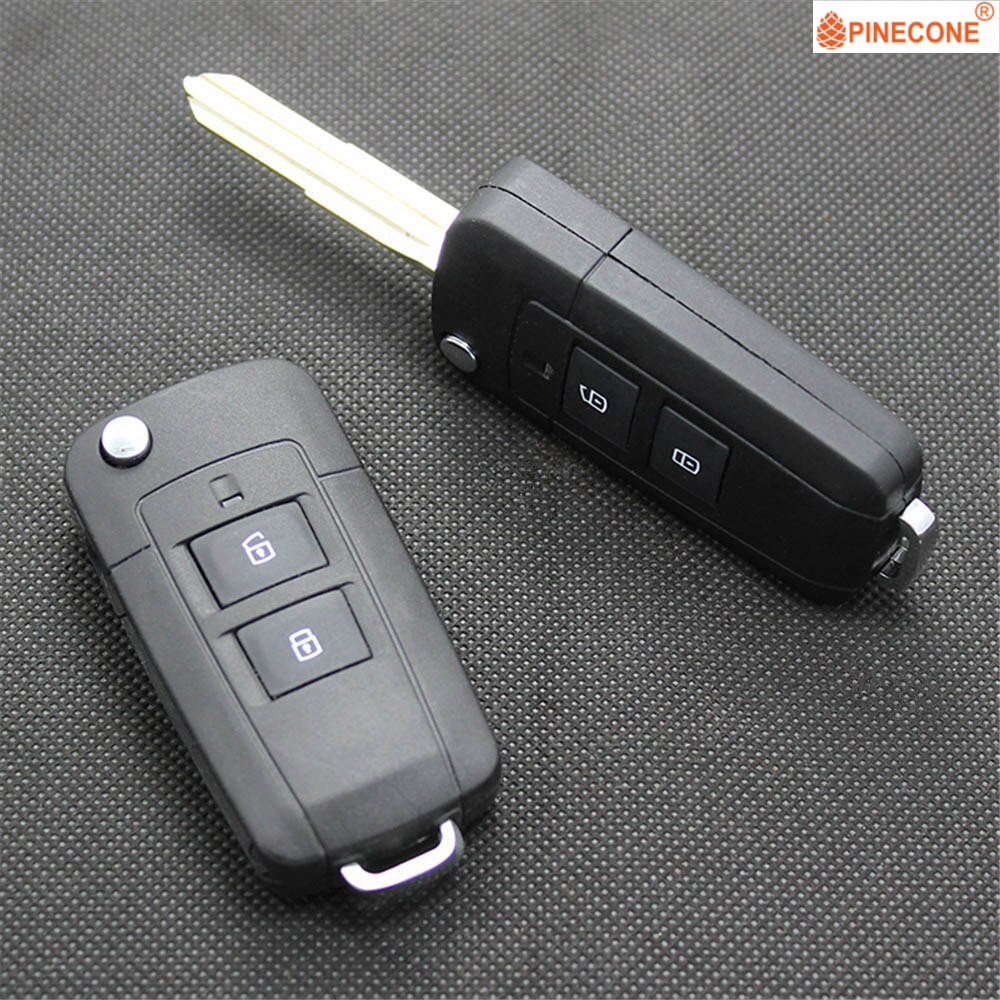 Dennenappel Key Case Voor Hyundai Tucson Sleutel 2 + 1 Knoppen Ongecensureerd Blade Gewijzigd Afstandsbediening Flip Folding Autosleutel Shell behuizing