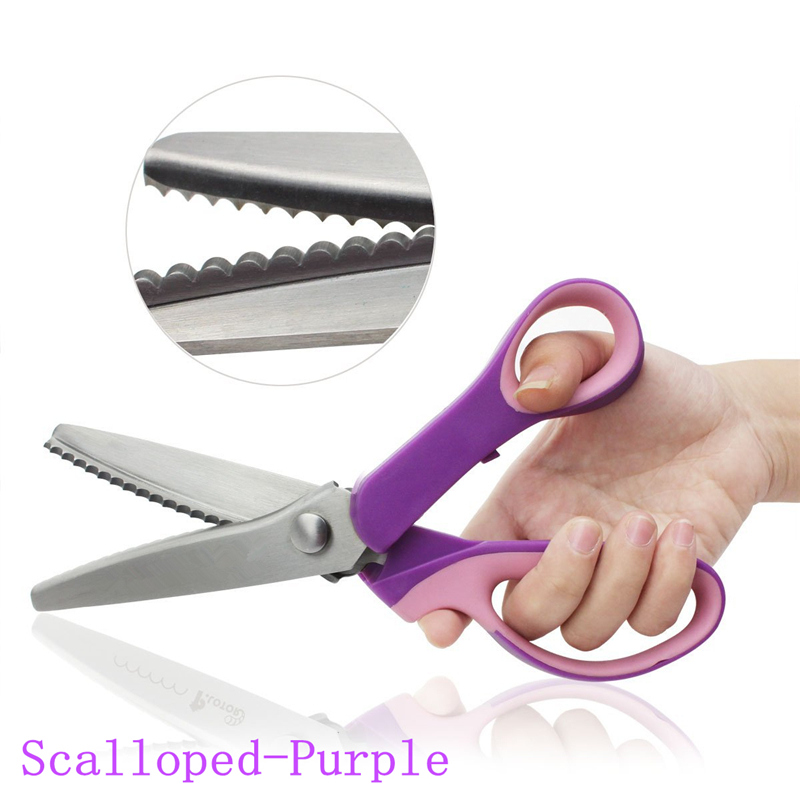 Sägezahn Schere Dreieckige Schneider Leder Schere NäHenne Schere Schneiderei Messer Schneider Leder Handwerk NäHenne Messer: halbkreisförmig-Violett