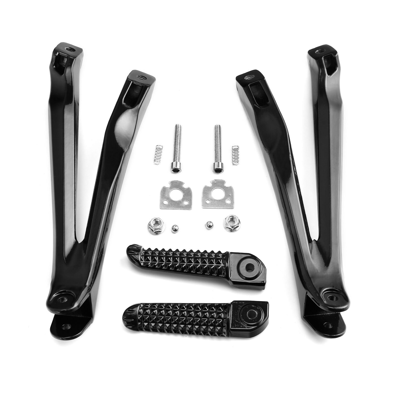 Voetsteunen Set CNC zwart 16x24x3mm voor Beta RR50 Enduro