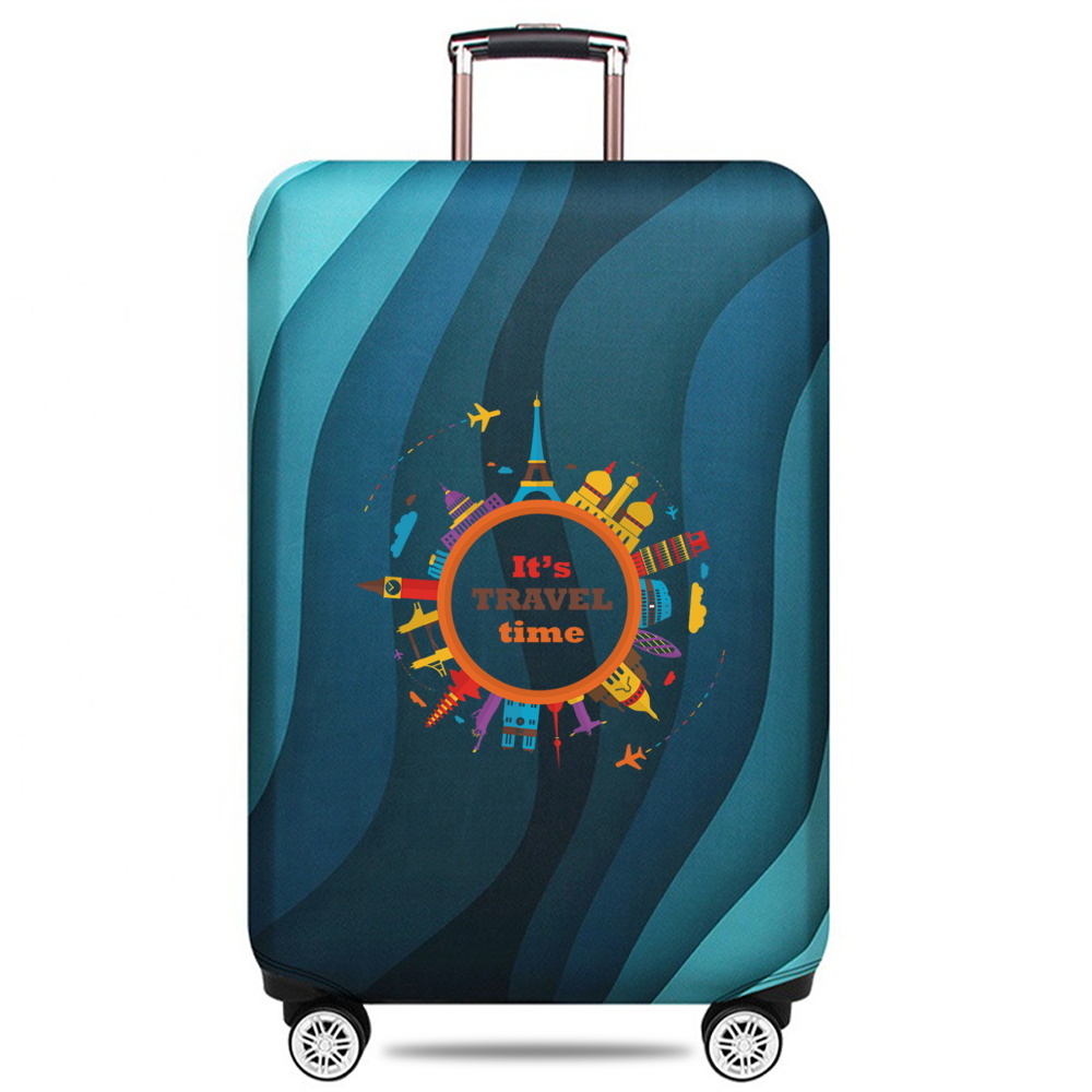 Luggage Cover Stretch Fabric Suitcase Protector Baggage Dust Case Cover Suitable for18-32 Inch Suitcase Case Travel Organizer: XL / Khaki