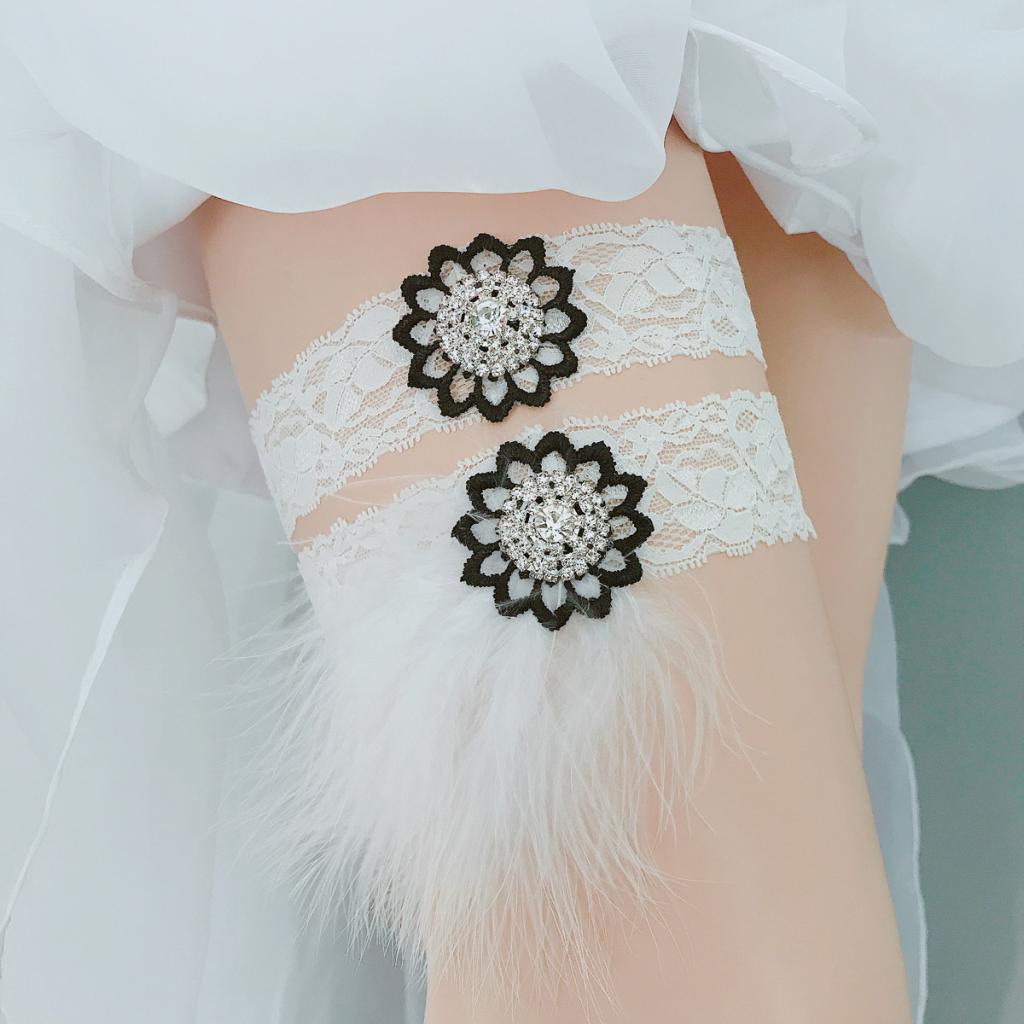 Bride Wedding Lace Garter Belt Girls Flower Thigh Roleplay