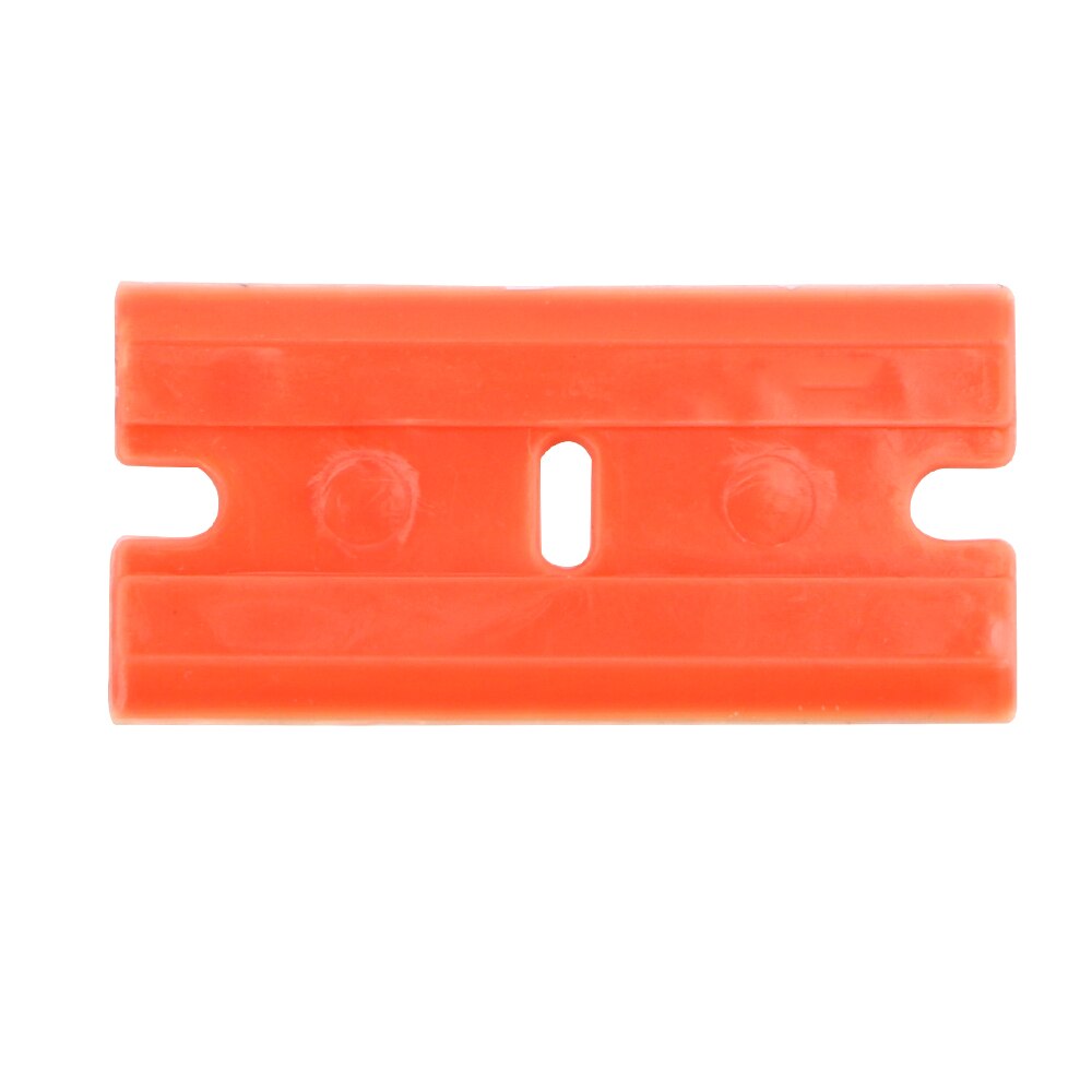 100 Pcs Double Edged Plastic Razor Blade Car Wrap Sticker Squeegee Label Clean Razor Glue Remover Window Glass Clean Scraper