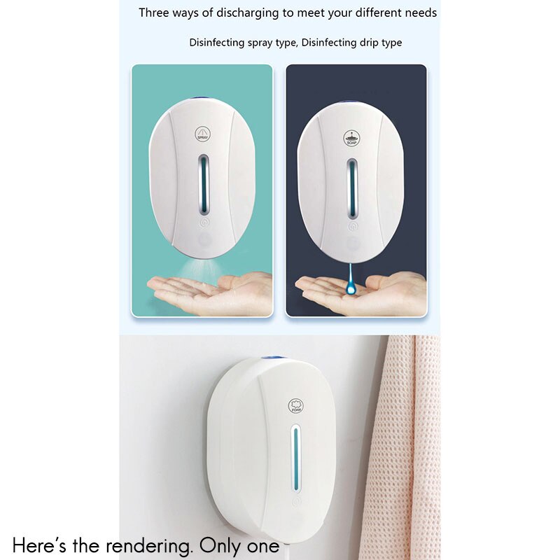 550Ml Automatic Soap Dispenser Contactless Sensor Hand Liquid Dispenser Wall Mounted for Bathroom Kitchen