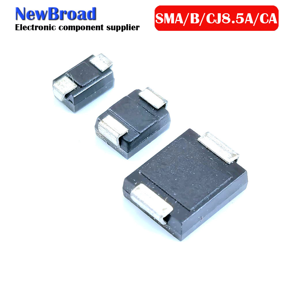 10PCS SMD TVS Diode Unidirectional SMAJ8.5A AT SMBJ8.5A KT SMCJ8.5A GDT Bidirectional SMAJ8.5CA WT SMBJ8.5CA AT SMCJ8.5CA BDT
