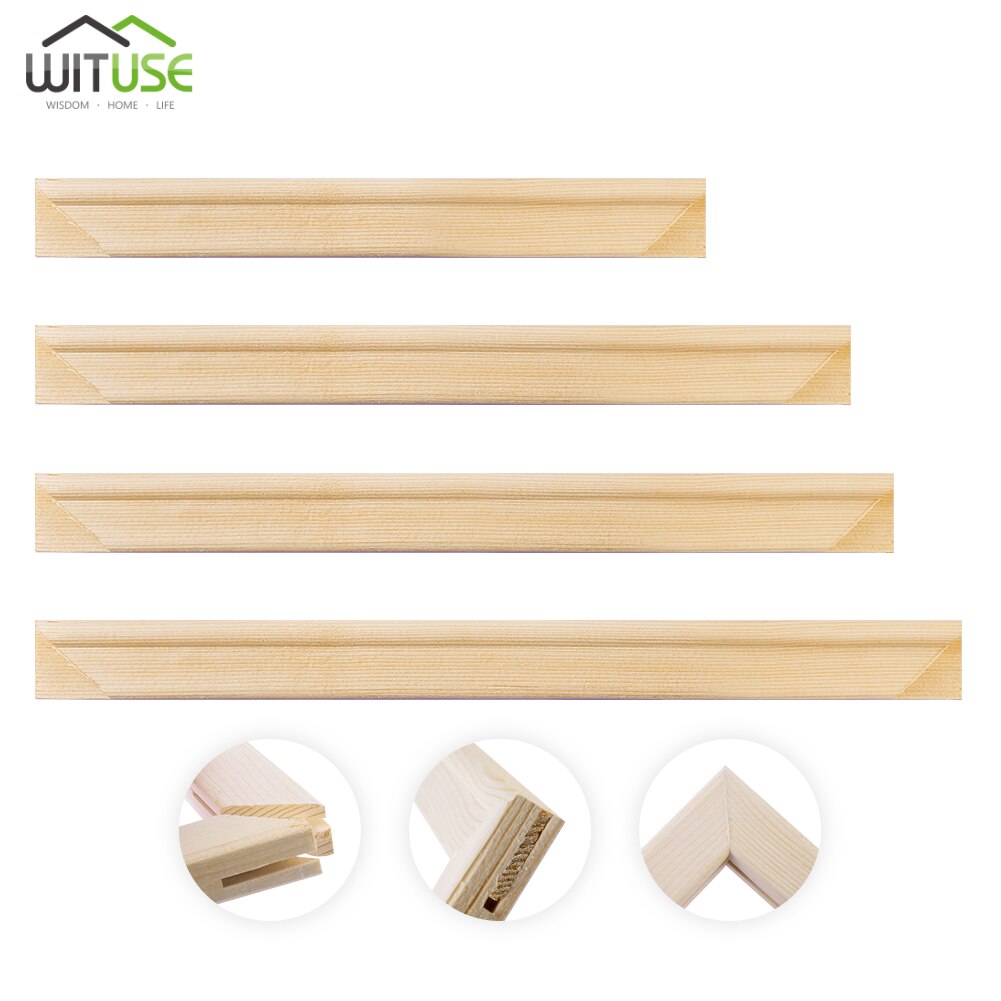 Wooden DIY Stretcher Bar Diy Canvas Frame Accessories Kit Gallery Wall Art For Oil Painting Posters Decorate Office Photo Frame: 50.8cmX50.8cm