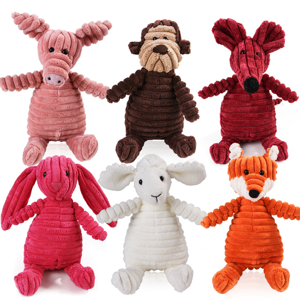 Juguete Molar para perros y mascotas, entrenamiento con ventilación, pana, mono, cerdo, voz, juguete de peluche, suministro de limpieza dental para perros, juguetes para perros grandes