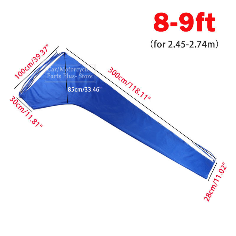 210D Mainsail Boom Cover Boot Cover Waterdicht Anti Uv Zonnescherm Stofdicht Boom Zeil Cover 8-9ft 9-10ft 10-11ft 11-12ft 12-13ft: Ivoor