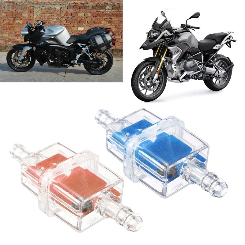 Gass inline brenseloljefiltre vakuumfiltrering erstatning for motorsykkel motorsykkel moped scooter universal