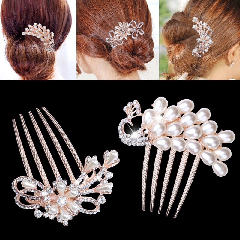 Perle Strass Hochzeit Haar Kamm Für Frauen Kristall Haar Schmuck Handgemachte Braut Kopfschmuck Haar Zubehör