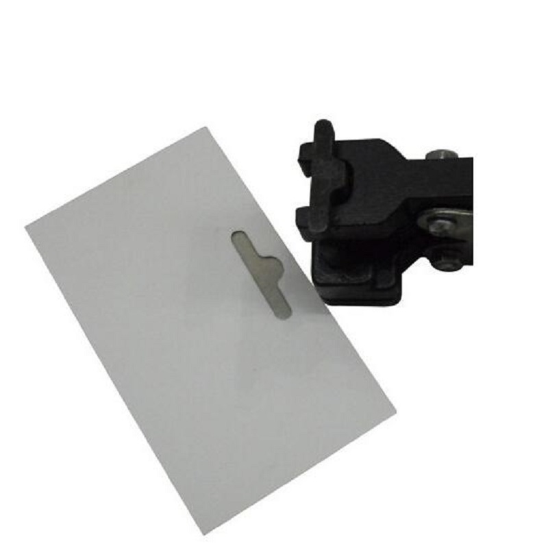 Perforadora de ranura en forma de T para teléfono móvil, alicates de corte de papel, PVC, plástico, tarjeta de identificación, Perforadora de película Tipo T