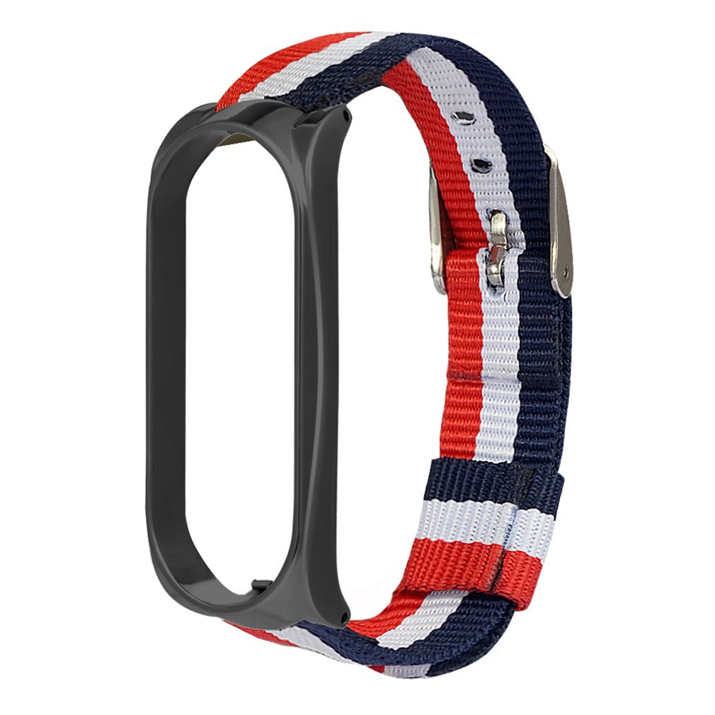 Nylonrem til xiaomi mi band 4 5 3 utskiftbart armbånd mi band band 4 armbånd lett pustende armbånd for miband 5 4: 1