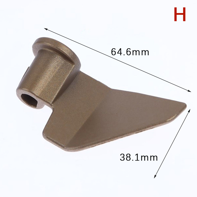 Pala Universal para máquina de pan, pala Universal de acero inoxidable para máquina de pan, paleta mezcladora, pieza de cuchilla para amasar de repuesto: Azul