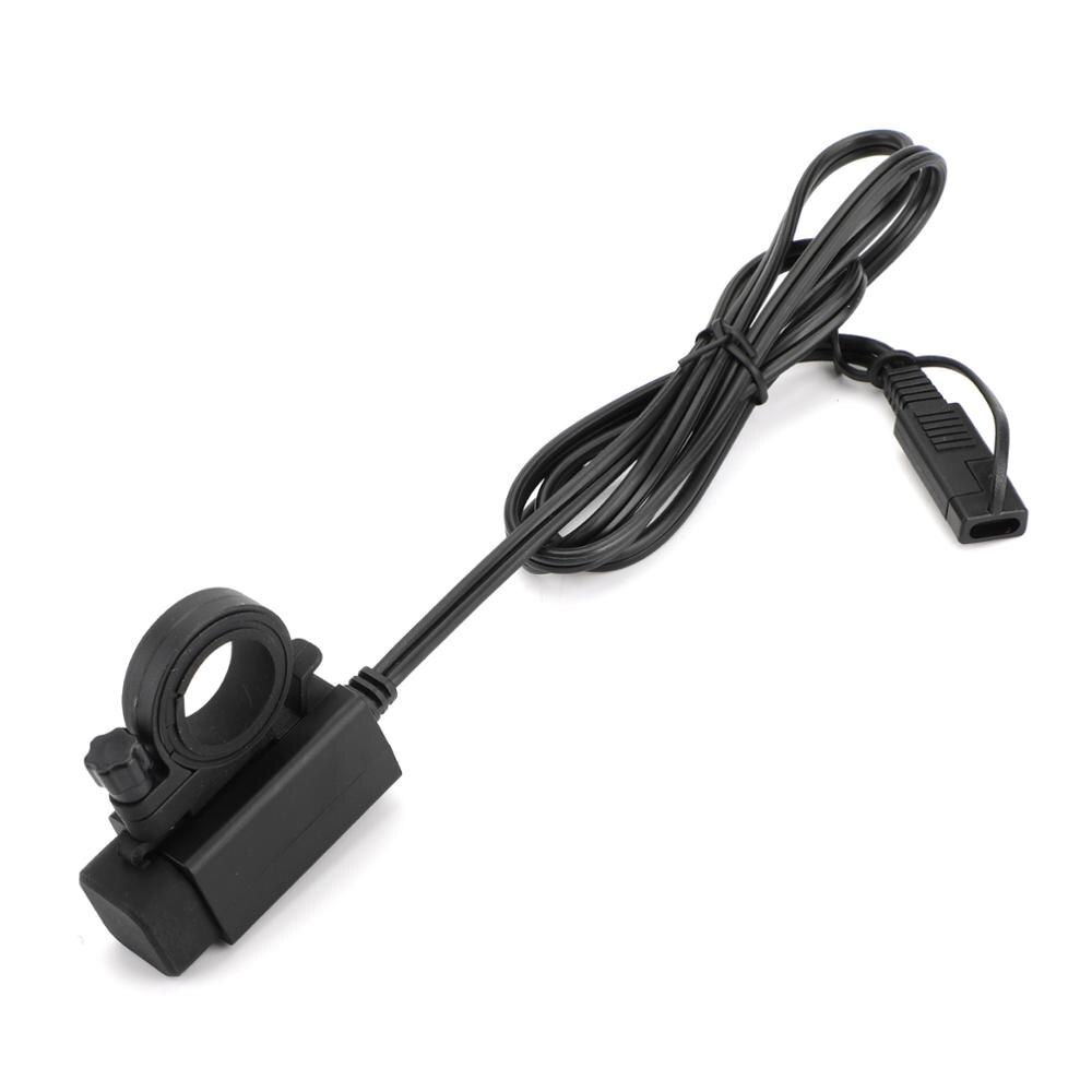 Artudatech Waterproof UTV Moto SAE to Dual USB Port Charger Adapter For Mobile Cell Phone