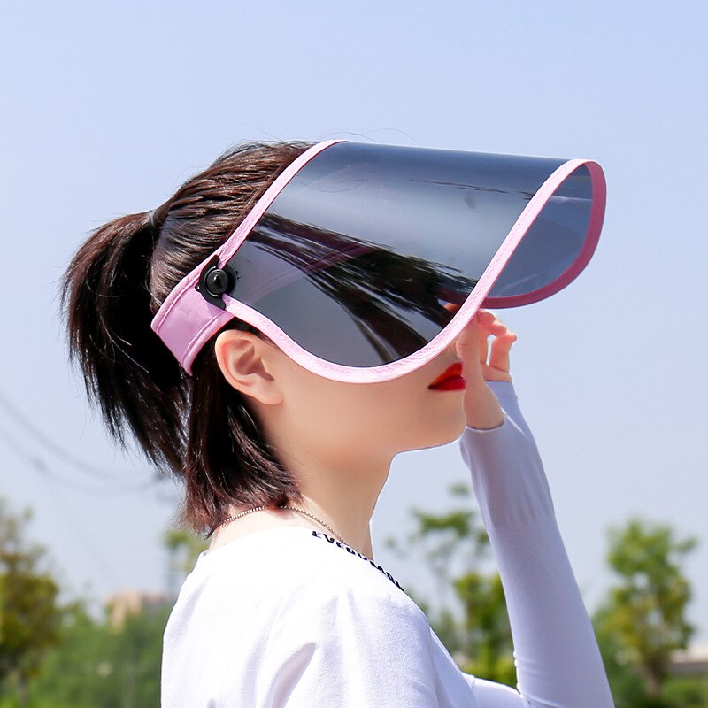 Ultraviolet Polarized Sun Visor Hats For Women Summer Sun Protection Outdoor Travel Fishing Biking Cover Face Sun Hat Female Cap