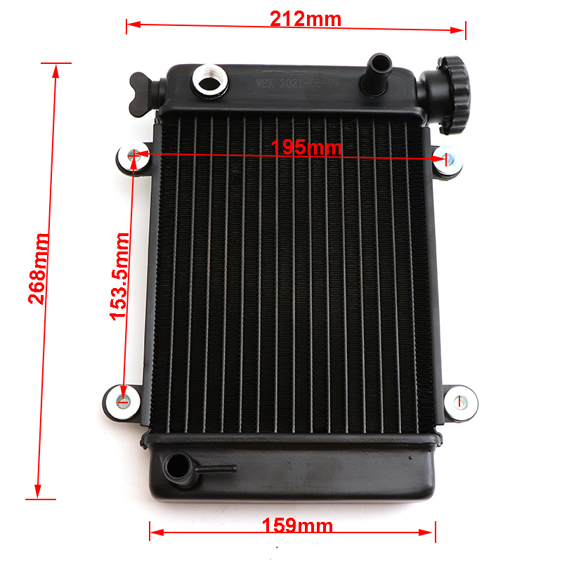 150cc 200cc 250cc vandkøling motorkøler radiator til motorcykel moto quad bike 4 x 4 atv utv buggy reservedele