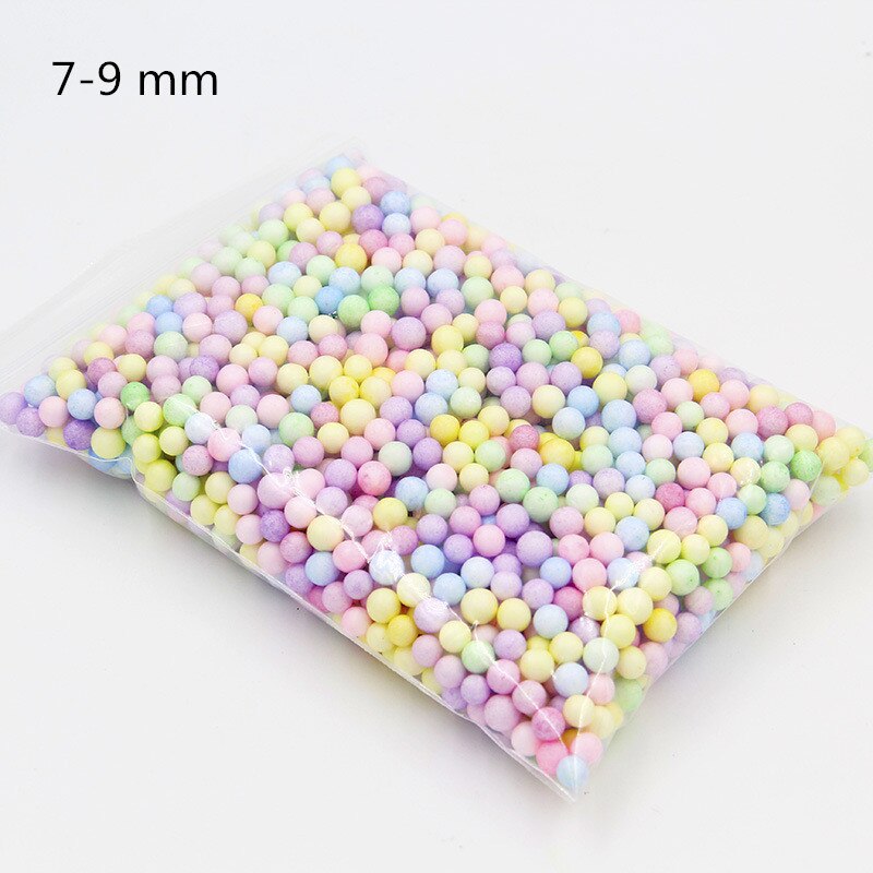 1 Pack Small Slime Beads Ball Foam Beads Mud Accessory Tiny Slime Clay Foam Filler For DIY Supplies: L