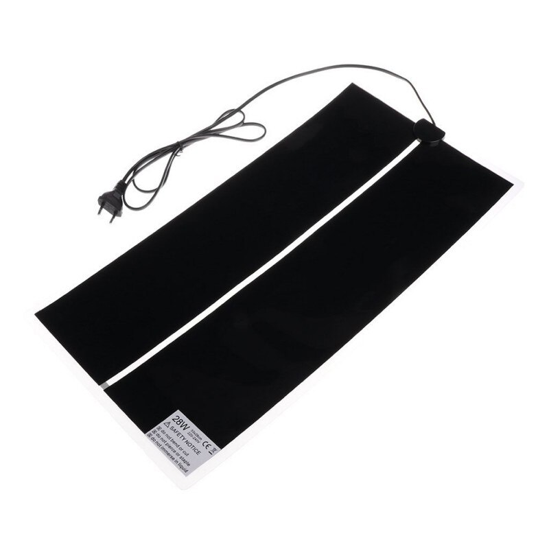 Almohadilla térmica, regulador ajustable de temperatura, herramientas para incubadora, alfombrilla de calor para Reptiles terrarios, 5-45W, suministros para mascotas trepadoras: E
