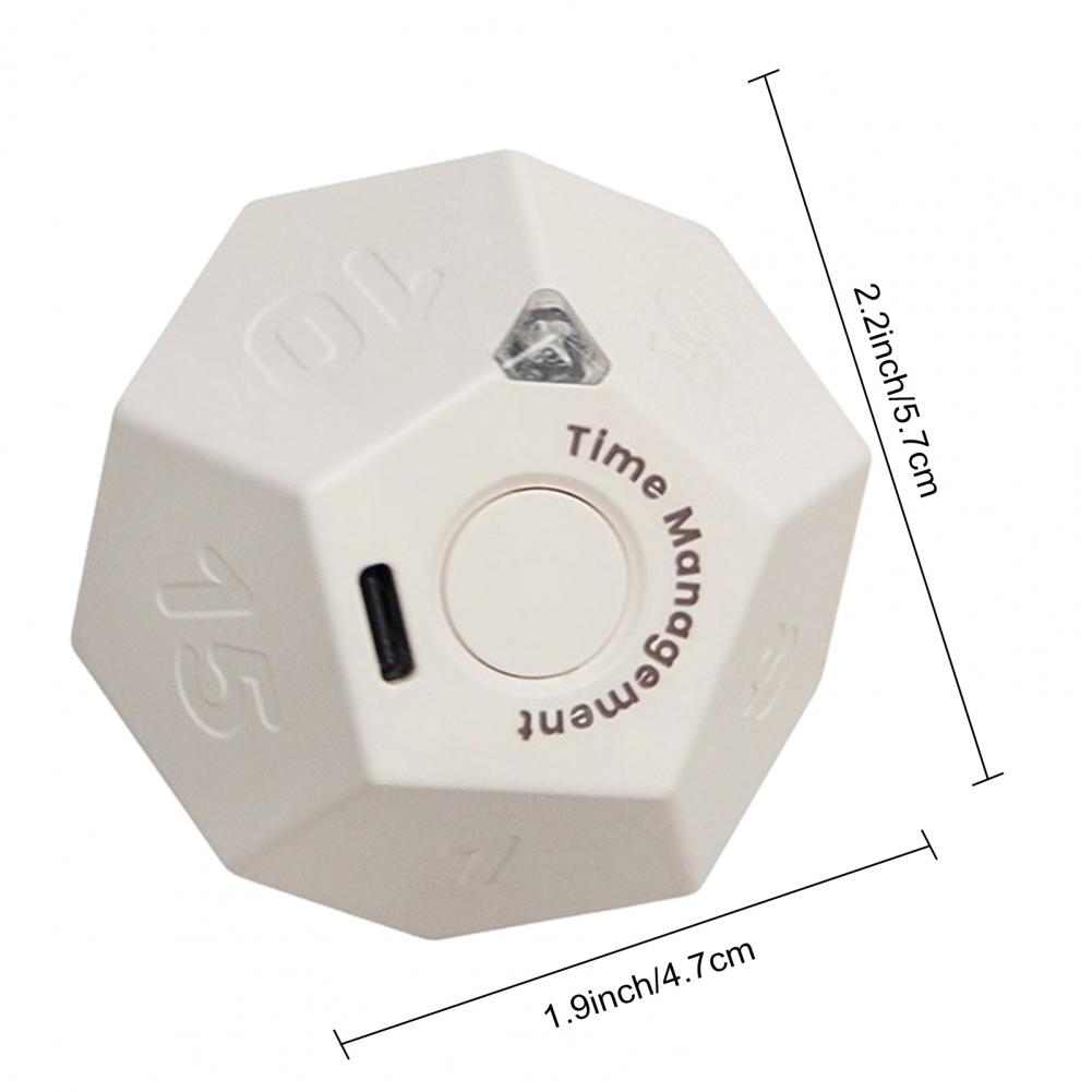 Multi Cube Timer 1/3/5/10/15/20/25/30/45/60/90 Minutes Setting Rotating Timer Vibration Reminder Modes Study Countdown Clock
