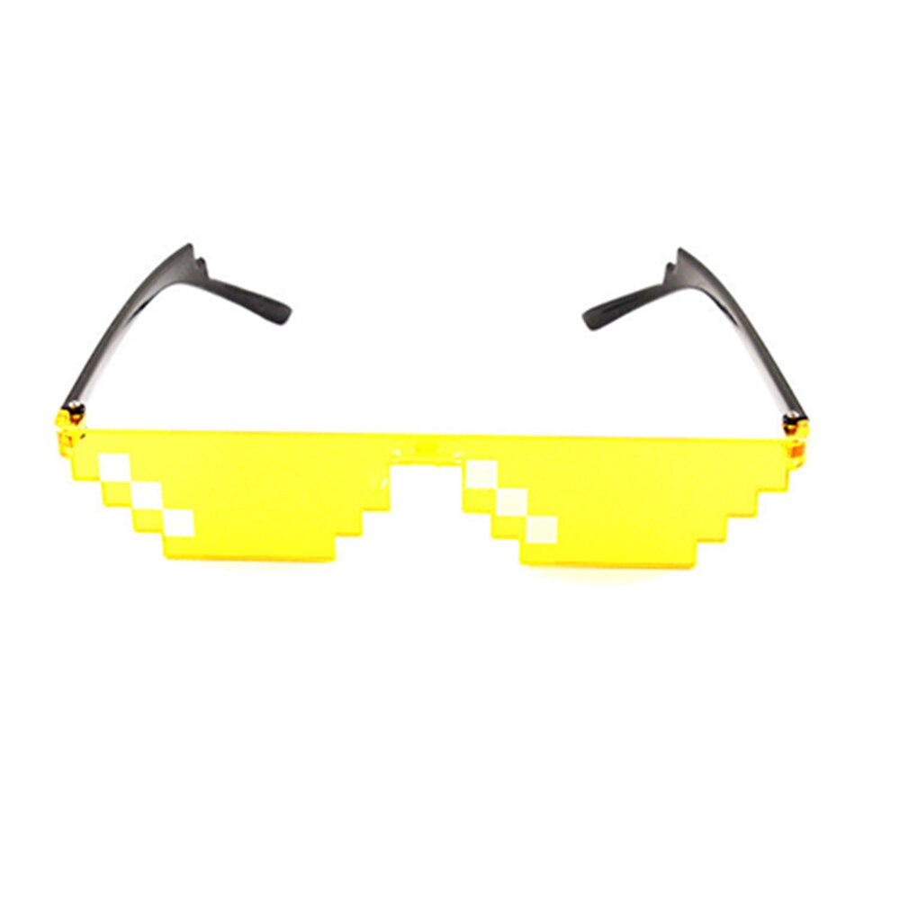 Retro glasögon 8 bit thug life solglasögon pixlade män kvinnor märke fest glasögon mosaik  uv400 vintage glasögon leksaksglasögon: D1