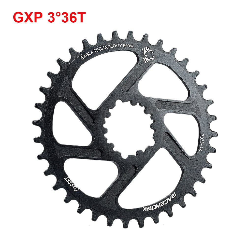 Fiets Kettingblad Direct Mount Single Speed 3Mm/6Mm Offset 32T/34T/36T/38T Fiets Chain Ring Voor Sram 11/12S Nx Xx Xo Gx GXP11: 3mm 36T