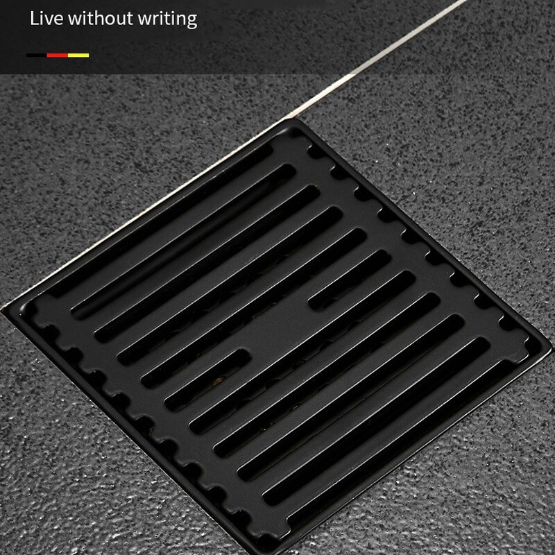Stainless Steel Direct Row Large Displacement Floor Drain Bathroom Bathroom Balcony Anti Odor And Anti Blocking Baking Paint