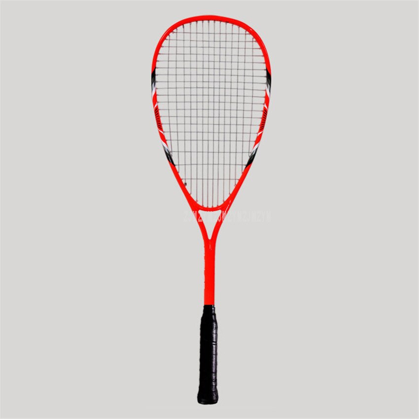 Lightweight Single Squash Racket Sport Training Aluminum Carbon Fiber Beginner Wall Racket With String FCSQ-01: Orange