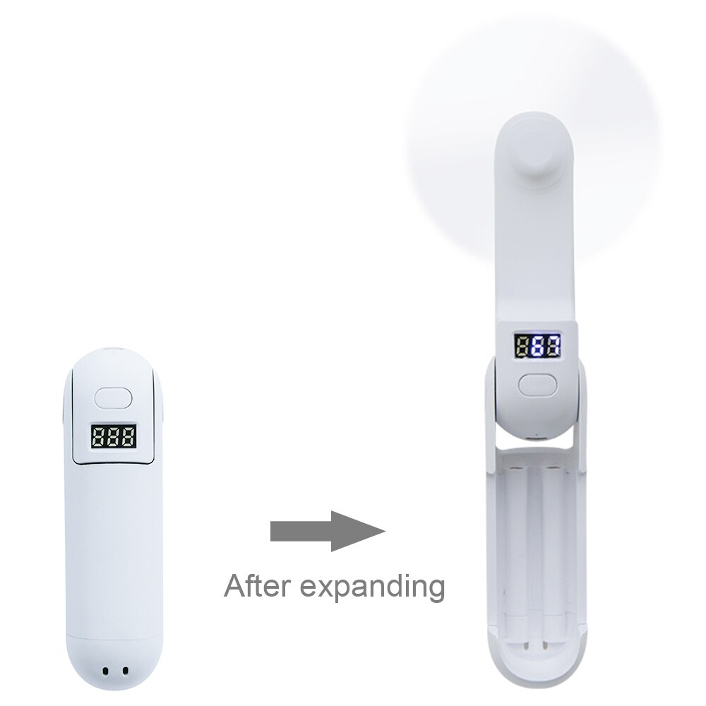 Bærbare genopladelige blæsere led lys mini luftkøler håndholdt ventilator rejse udendørs hjemmekontor køle klimaanlæg