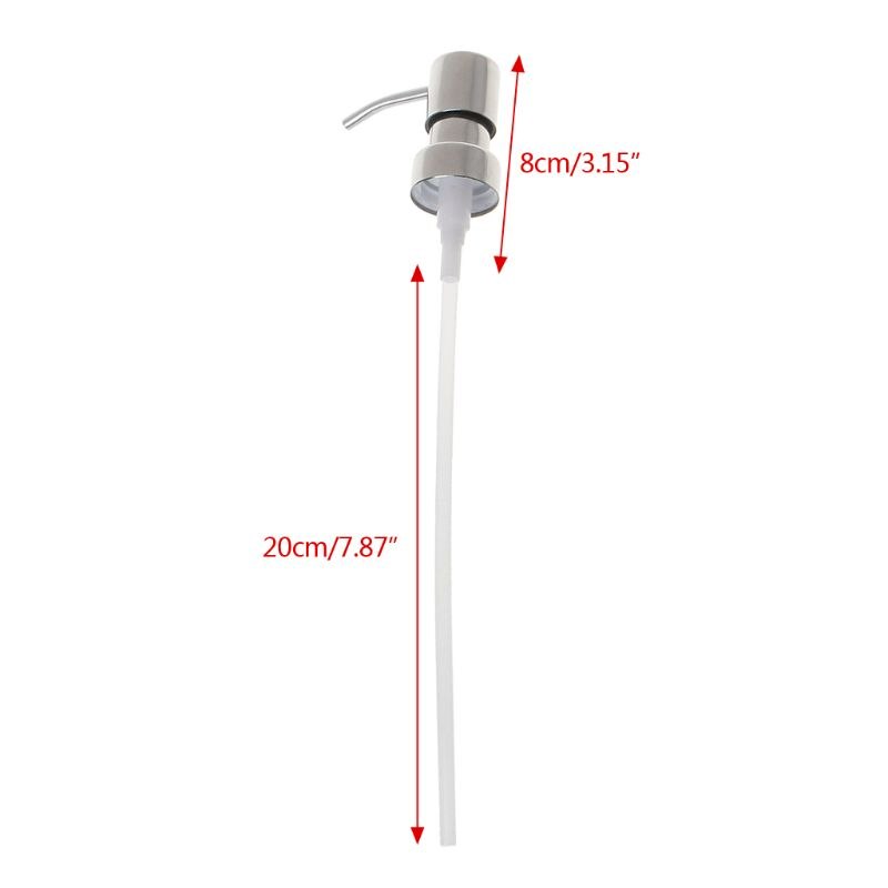 Stainless Steel Soap Dispenser Nozzle 12 OZ Built in Hand Lotion Pump Fitting