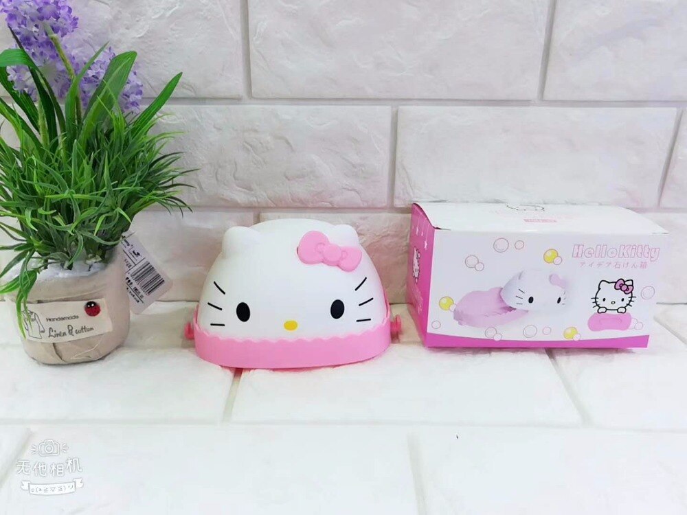 Boîte à savon avec couvercle personnalité créative dessin animé boîte à savon ventouse mural drain toilette gratuit poinçon porte-savon