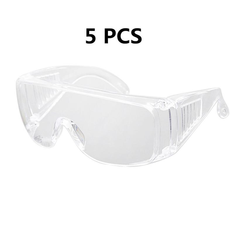 2/5/10PCS PC-Safety Glasses Eye Protection Anti-Dust&amp;Shock Goggles Transparent Eyepiece Chemical Gafas Proteccion In stock: 5pcs