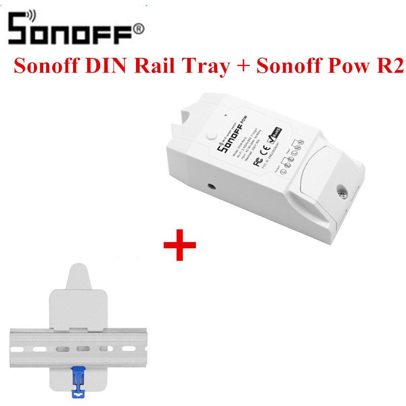 Sonoff Pow R2 16A Wifi Smart Switch With Higher Accuracy Monitor Energy Usage Smart Home Power Measuring Works With Google Home: Ral Tray with Pow R2