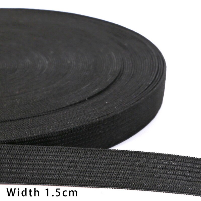 1 Cm/1.2 Cm/1.5 Cm/2 Cm/2.5 Cm Nylon Tape Making Diy Craft naaien Rugzak Strapping Schort Bunting Riem Riem Knapzak: 1.5cm  Black