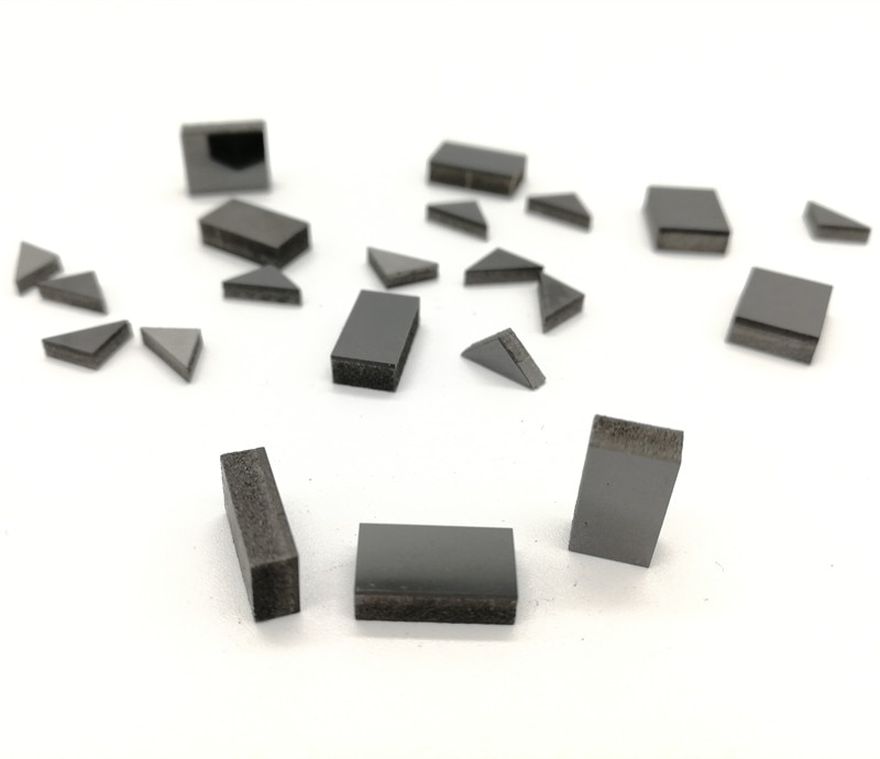 PCD Diamond Segments turning and boring tools brazed tips CBN lathe cutter blanks with tungsten carbide body