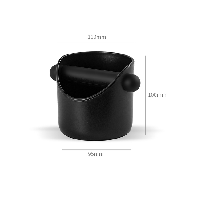 Anti Slip Espresso Klop Doos Shock-Absorberende Duurzaam Barista Koffie Klop Doos Container Koffie Grind Dump Bin Afvalbak: Black B