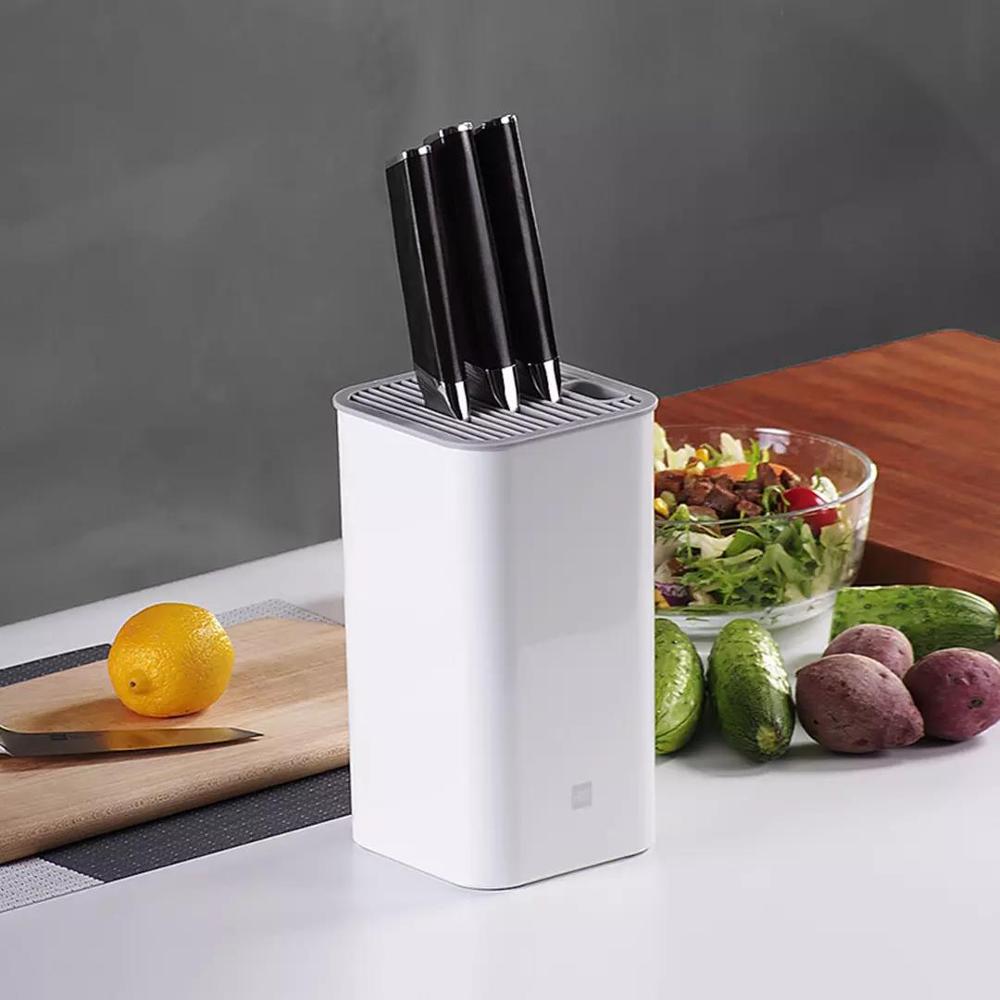 HUOHOU Universal Seat Multifunctional Knife Holder Kitchen Accessories Knife Case Stand Plastic Multil Holder: Default Title