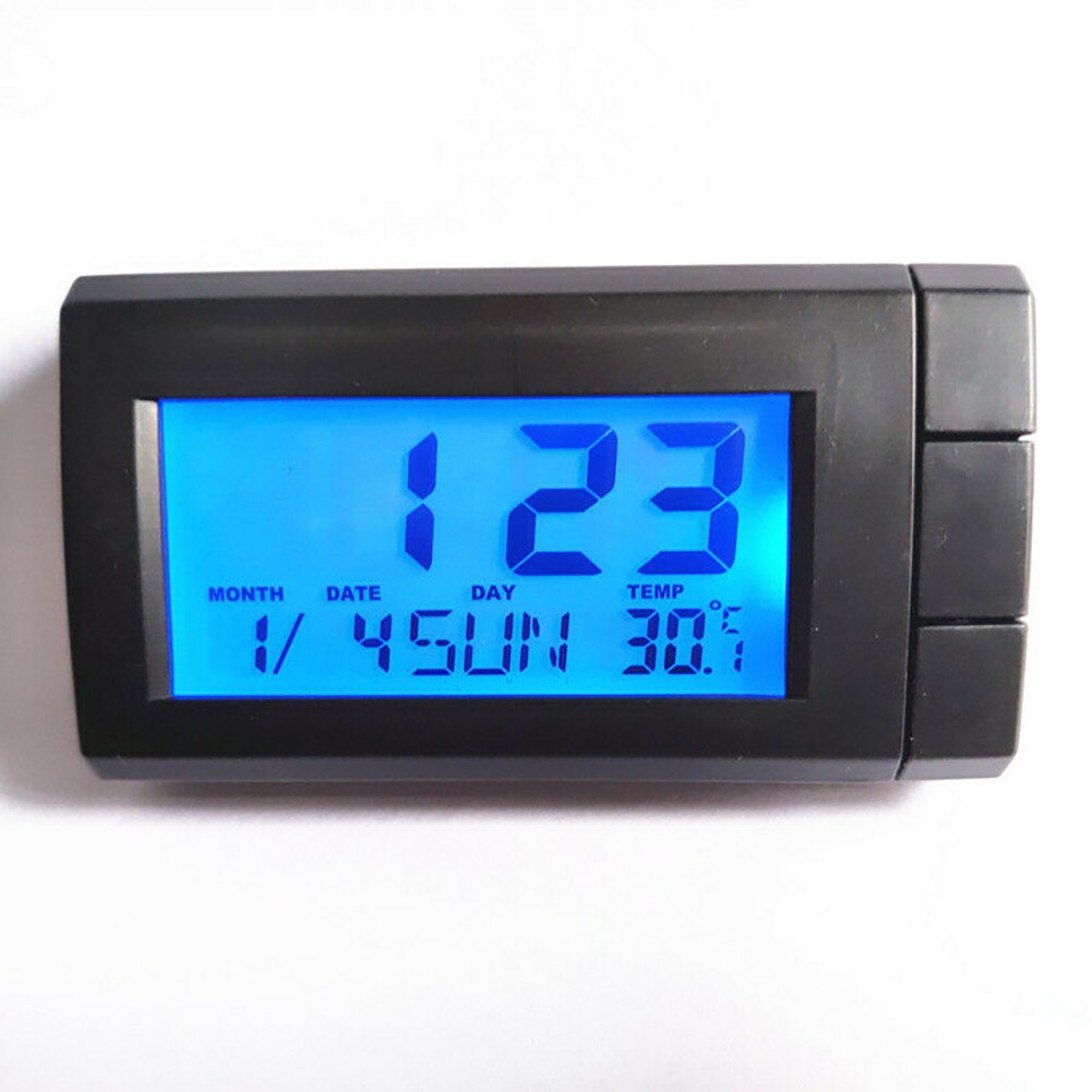 Date Clock Digital Thermometer For Car Dashboard Mini Parts Portable ABS