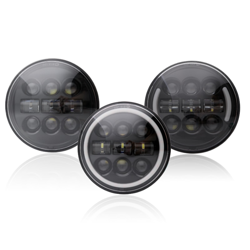 headlight for 883 Harley Dyna Sportster XL883 XL1200 5.75 inch motorcycle round led headlight assembly High power with lens