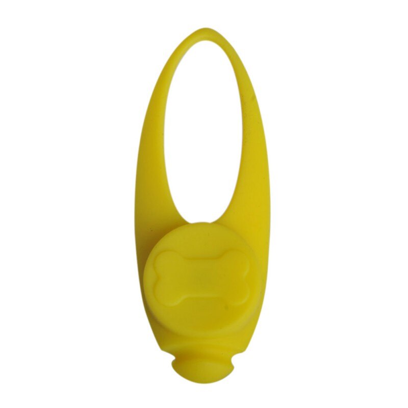 Pendentif de collier lumineux pour animal de compagnie, étiquette de chien, lumineux dans la nuit, sécurité, fourniture pour animaux de compagnie: YELLOW