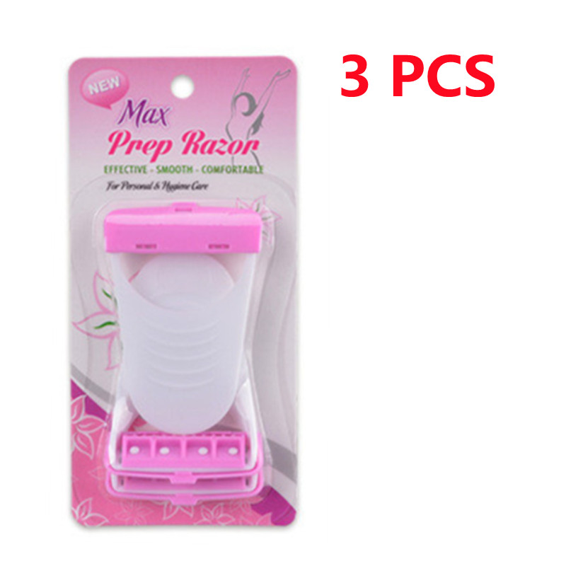 YS00089-3/6PCS Afeitadora desechable, cuchilla de depilación, raspador de pelo axilar, herramientas de belleza: Oro
