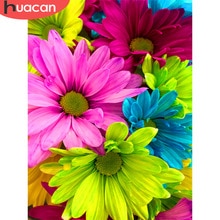 HUACAN Diamond Painting Kit Flower 5D DIY Diamond Embroidery Daisy Pictures Of Rhinestones Mosaic Handmade